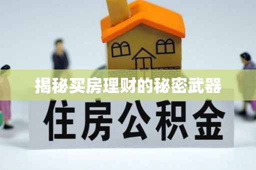 潮阳揭秘买房理财的秘密武器
