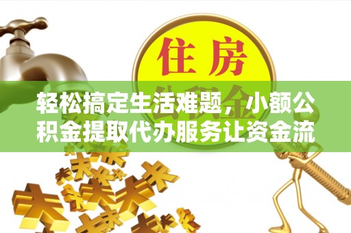 潮阳轻松搞定生活难题，小额公积金提取代办服务让资金流转更便捷
