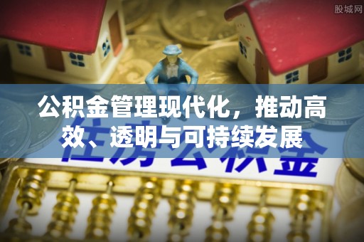 潮阳公积金管理现代化，推动高效、透明与可持续发展