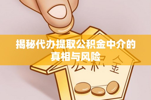 潮阳揭秘代办提取公积金中介的真相与风险