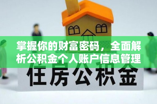 潮阳掌握你的财富密码，全面解析公积金个人账户信息管理与优化