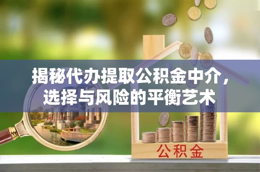 潮阳揭秘代办提取公积金中介，选择与风险的平衡艺术