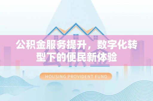 潮阳公积金服务提升，数字化转型下的便民新体验