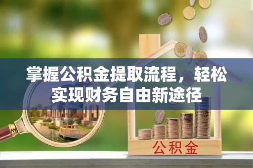 潮阳掌握公积金提取流程，轻松实现财务自由新途径