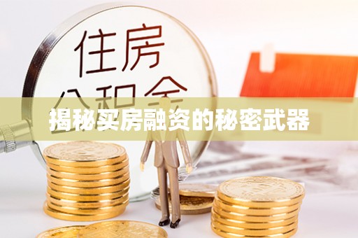 潮阳揭秘买房融资的秘密武器