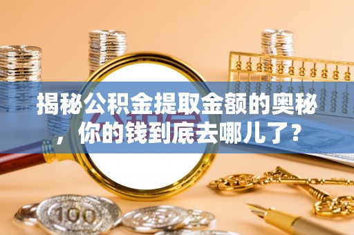 潮阳揭秘公积金提取金额的奥秘，你的钱到底去哪儿了？