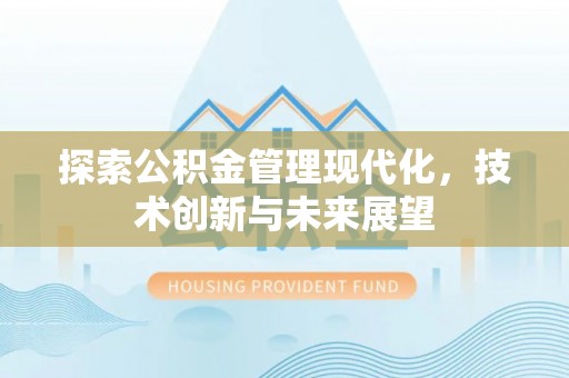 潮阳探索公积金管理现代化，技术创新与未来展望