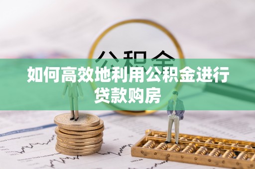 潮阳如何高效地利用公积金进行贷款购房