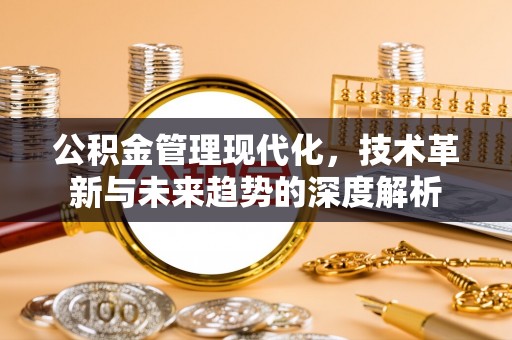潮阳公积金管理现代化，技术革新与未来趋势的深度解析